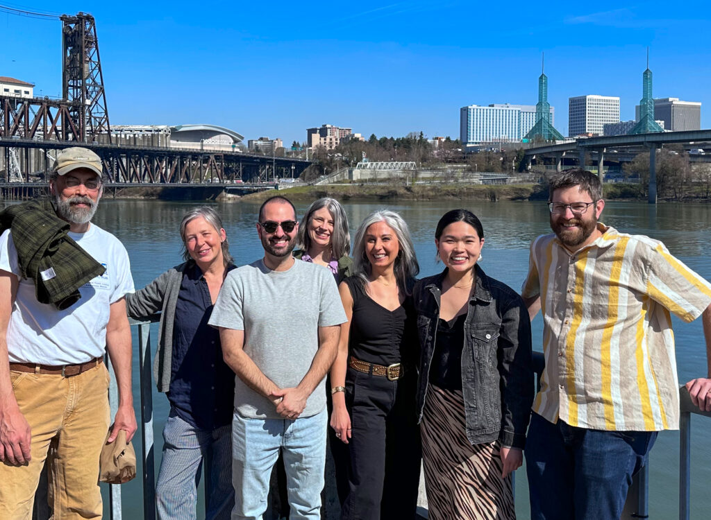 PSJ Staff posing at Tom McCall Waterfront Park